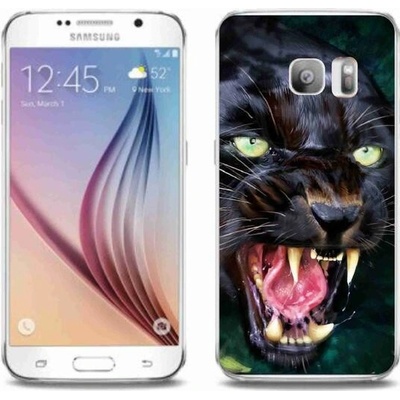 Pouzdro mmCase Gelové Samsung Galaxy S6 Edge - rozzuřený černý panter – Zbozi.Blesk.cz