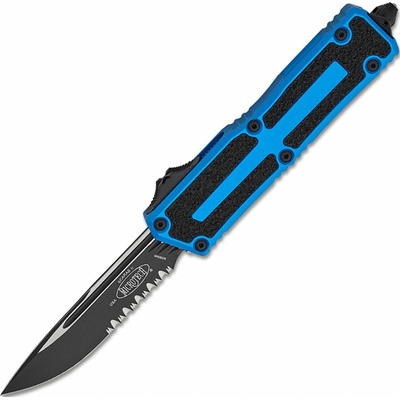 Microtech SCARAB II GEN III S/E BLACK PART SERRATED BLUE 1278-2BL