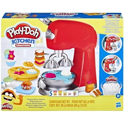 Hasbro Modelína Play-Doh Kouzelný mixér kuchyňská sada 5 tub + příslušenství