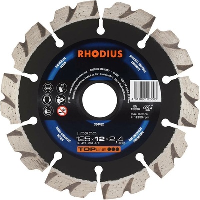 Rhodius 304462 LD300 diamantový řezný kotouč Průměr 125 mm Ø otvoru 22.23 mm beton 1 ks