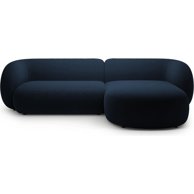 Micadoni Син кадифен ъглов диван (десен ъгъл) Kate - Micadoni (MIC_RC_44_F1_KATE2)