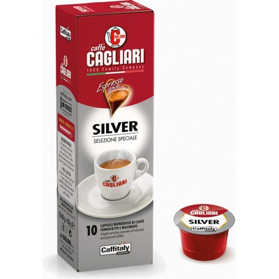 Cagliari Silver Caffitaly, kapsule 10 ks