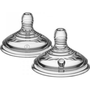 Tommee Tippee náhradní savičky C2N variabilní průtok 2 ks transparentní
