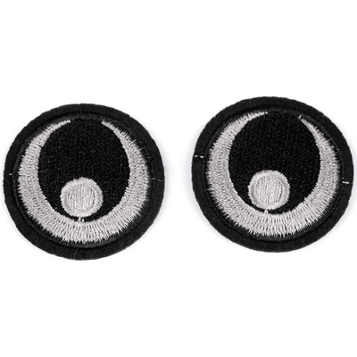 Prima-obchod Nažehlovačka / nažehlovací oči Ø38 mm, barva 1 černá