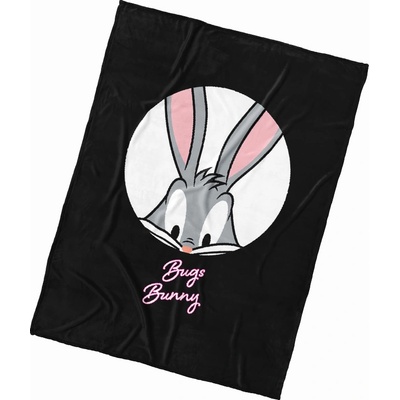 Carbotex Mikroplyš deka Bugs Bunny Black Art 150x200