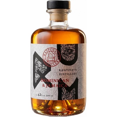 Raspenava Dominican & Jamaica třtinový rum 40% 0,5 l (holá láhev)
