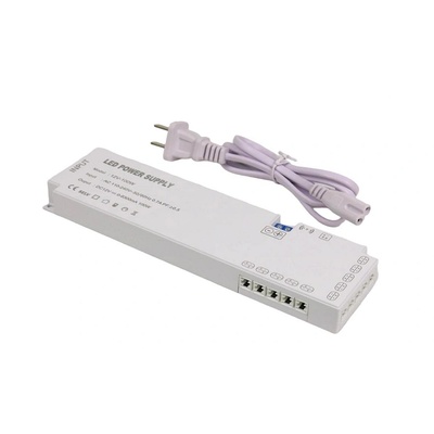 Захранване за LED лампа и лента за WPC панели - 12/24v, 100W, с 6 входа за лампи и 2 входа за сензори-Copy