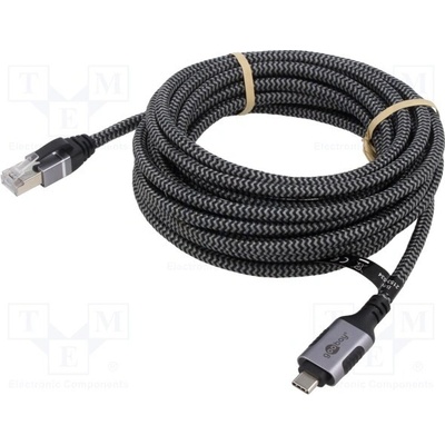 Goobay 70755 USB 3.1, RJ45, vidlice, USB C, vidlice, 15m