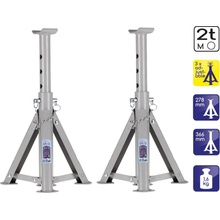Alca Podpěry pod auto 2 t zdvih 265 - 350 mm skládací 2 ks