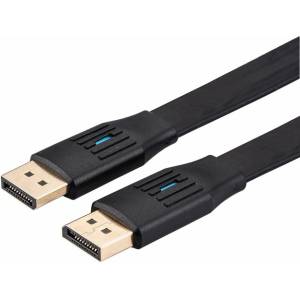 Roline Кабел Roline 11.99. 5864, от DisplayPort(м) към DisplayPort(м), плосък, 8K@60Hz, 5m, (11.99.5864)