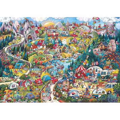 Heye - Puzzle Go Camping! - 2 000 piese