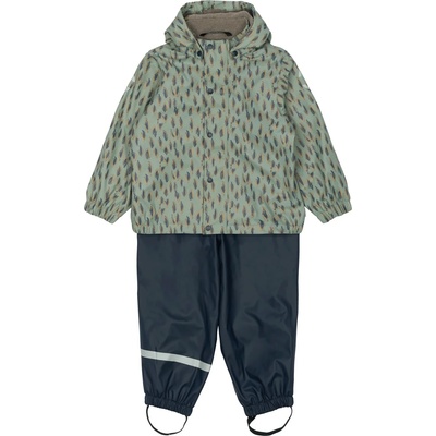 Mikk-Line Детска грейка Mikk-Line Kid's PU Rain Set with Fleece Suspension 104 Rain set - Iceberg Green - размер 140 (EU) (702-4976-0122)