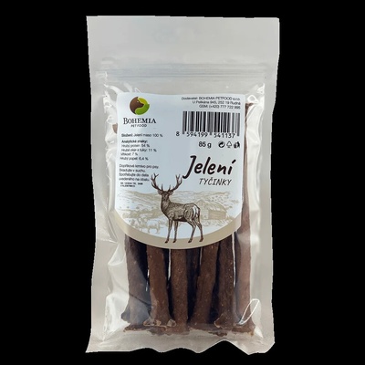 BOHEMIA PET FOOD BOHEMIA Jelení tyčinky 85 g