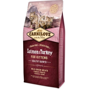 CARNILOVE Храна Carnilove Kitten Healthy Growth Salmon & Turkey 6kg