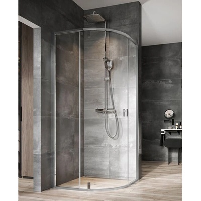 Ravak Nexty čtvrtkruhový sprchový kout NSKK3, 87-89,5x87-89,5x195 cm, chrom lesk, sklo transparent 3O677C00Z1