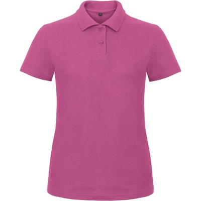 B&C Polokošile B&C ID.001 piqué krátký rukáv dámské COT 01ID1031000 Fuchsia