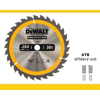 DeWALT DT1940 Pilový kotouč 184 x 16 mm 30 zubů
