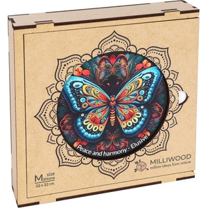 Milliwood Дървен пъзел Milliwood, Peace and Harmony, 206 части - Мандала, Неуловима (M-Elusive-5069) - homeshop