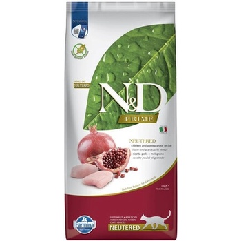 Farmina N&D cat PRIME Neutered chicken&pomegranate 10 kg