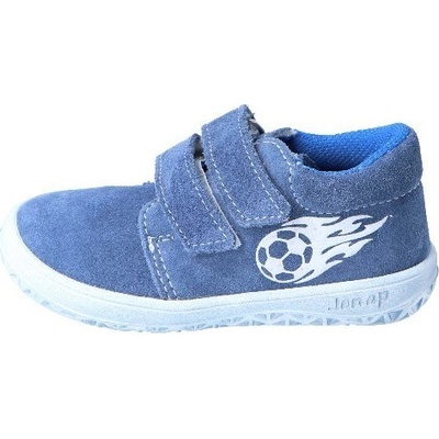 Jonap dětské celoroční boty barefoot B1SV modrá/míč