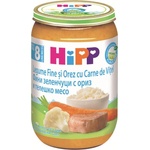 HiPP Био Пюре HiPP Зеленчуци с ориз и телешко месо 220 гр. - 8+ месеца