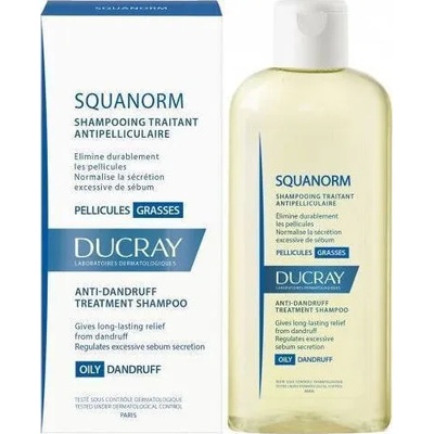 Ducray Шампоан при състояния на мазен пърхот, Treatment Shampoo for Oily Dandruff, Ducray Kelual Squanorm, 200 ml