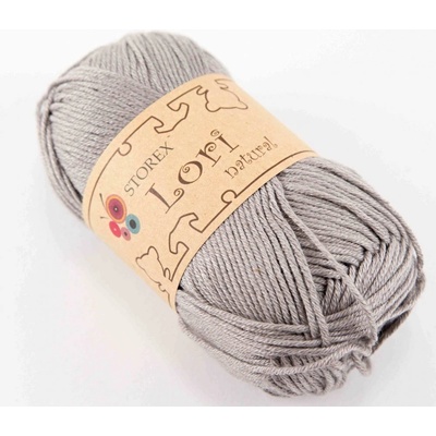 Priadza Lori natural - kameninová šedá - 234
