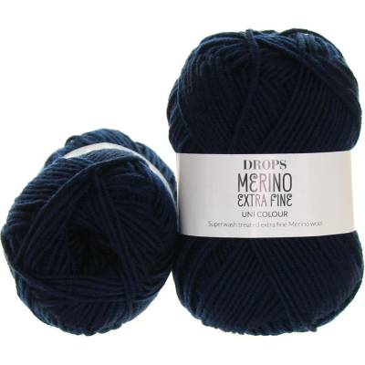 Drops Merino Extra Fine 56 tmavá navy