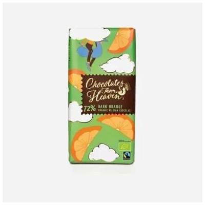 Chocolates from Heaven BIO hořká s pomerančem 72% 100 g