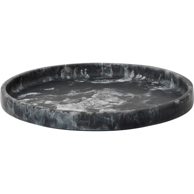 Ferm Living Dekoratívna okrúhla tácka Mist Charcoal 30 cm