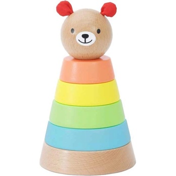 Classic World Дървена играчка - кула за нареждане-мече (cw20100)