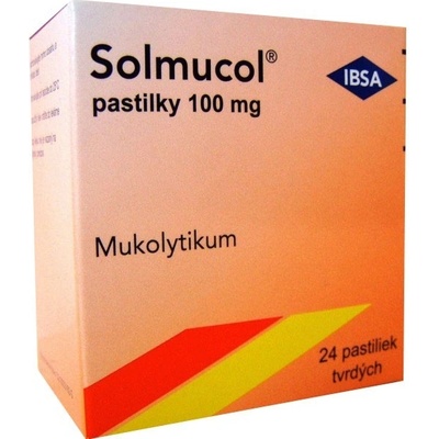 Solmucol pastilky 100 mg pas.ord.24 x 100 mg