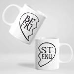 Art gift Чаши за двойки - best friend