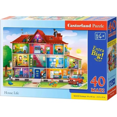 Castorland Život v dome 40 maxi 40-99 dielov