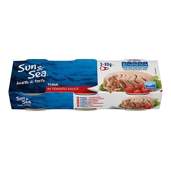 Sun & Sea Tuniak v paradajkovej omáčke 3x80g