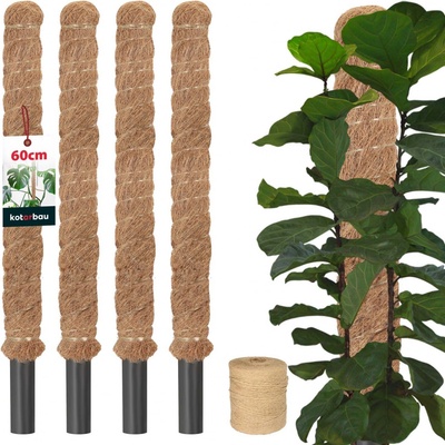 Kokosový kolík 60 cm x 32 mm sada 4 ks.