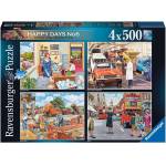 Ravensburger - Puzzle 4x500 Happy Days Collection No. 6 Work Day Memories - 500 piese