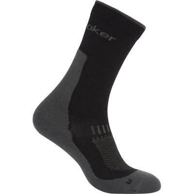 Icebreaker Мъжки туристически чорапи Icebreaker Merino Hike+ Light Crew Walking socks - Black / Obsidian - размер 44, 5-46, 5 (EU) (201-9225-0113)