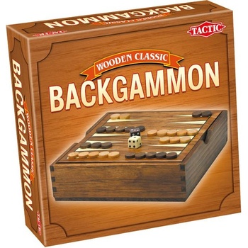 TACTIC Trendy Backgammon - класическа дървена настолна игра (14026)