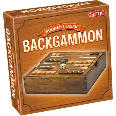 TACTIC Trendy Backgammon - класическа дървена настолна игра (14026)