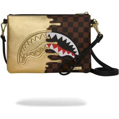 Sprayground taška cez rameno Sharks In Paris Gold Drip Crossover Clutch MULTI