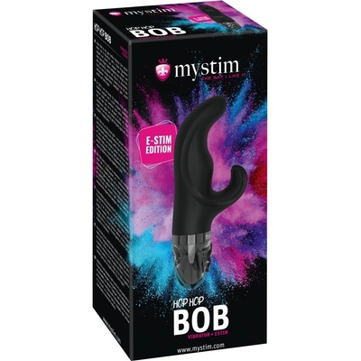 mystim Hop Hop Bob E-Stim battery-operated clitoral arm electro vibrator black