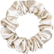 MURU Úzka Hodvábna Scrunchie Gumička - Béžová