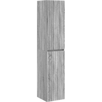 vidaXL Стенно Баня Кабинет Сив Сонома 33 x 34, 5 x 160 см (890648)