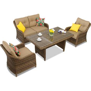 Garden Point Градинска мебел от ратан Toledo Apetito 4 кафява Garden Point (GAP120-4)
