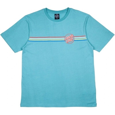 SANTA CRUZ Opus Dot Stripes T-shirt Mineral Blue