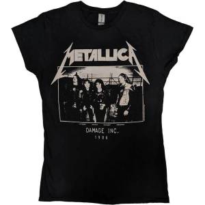 Metallica Masters of Puppets Photo Damage Inc Tour Black S Дамски Риза (METTS32LB01)