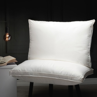 Polštáře a peřiny.cz Čtyřkomorový péřový polštář bílá 50x70