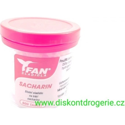Fan sladidlo Sacharin 800 50 tbl g