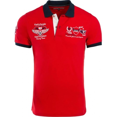 Karl's People polokošile pánská K-103 červená